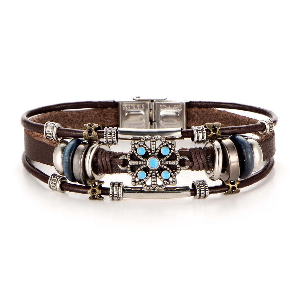 Mystic Owl Charm Multi-Layer Bracelet