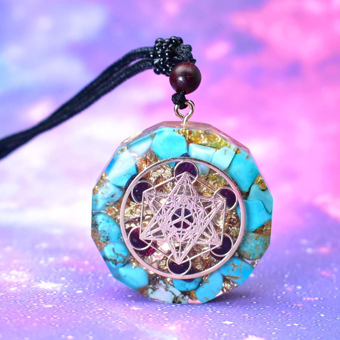 Seven Chakra Natural Crystal Pendant Necklace – Energy Stone Jewelry